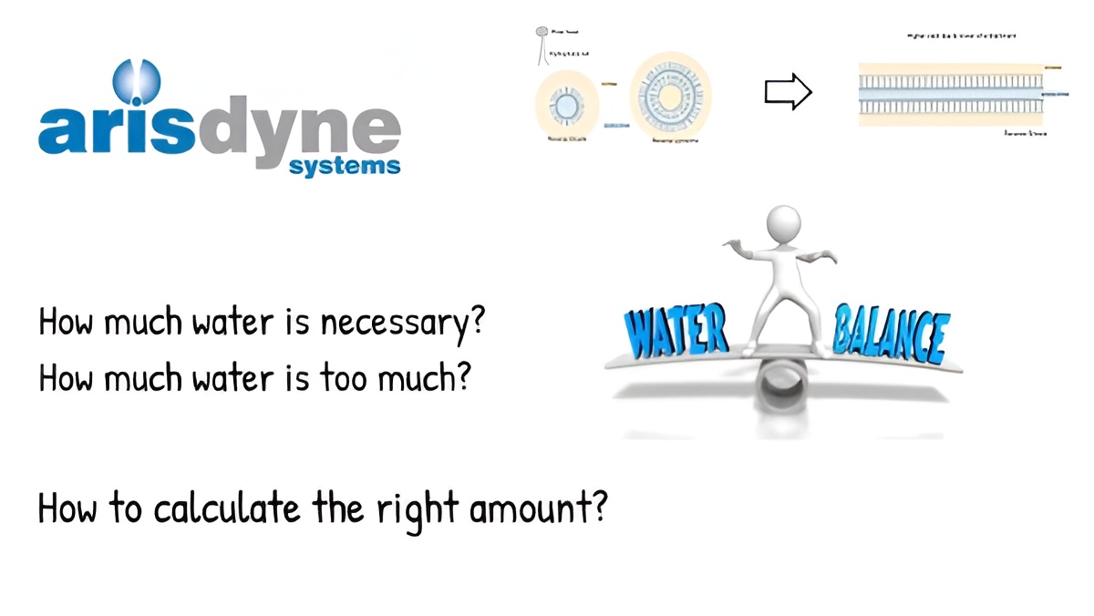 Water necessity calculation graphic