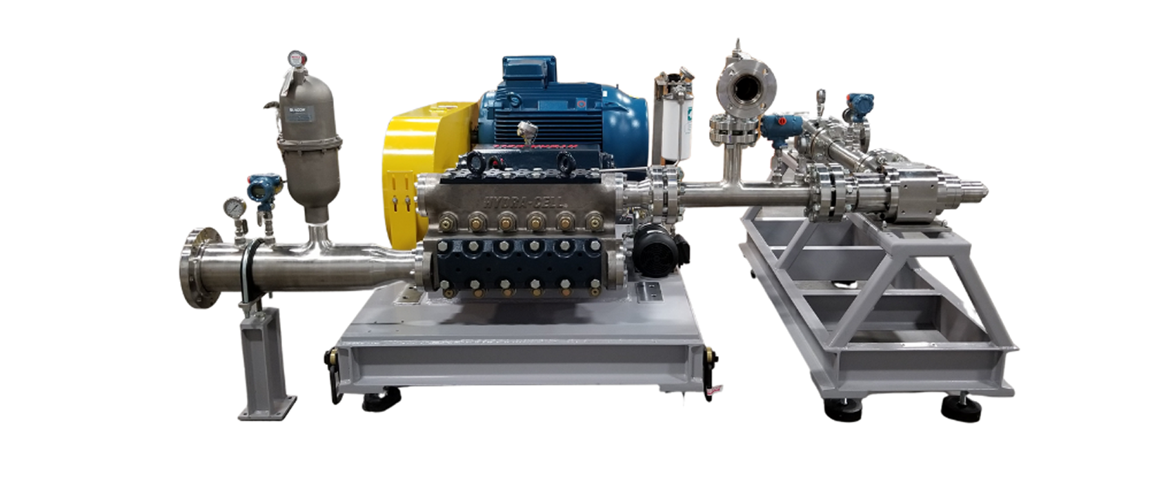 Industrial pump system with motor
