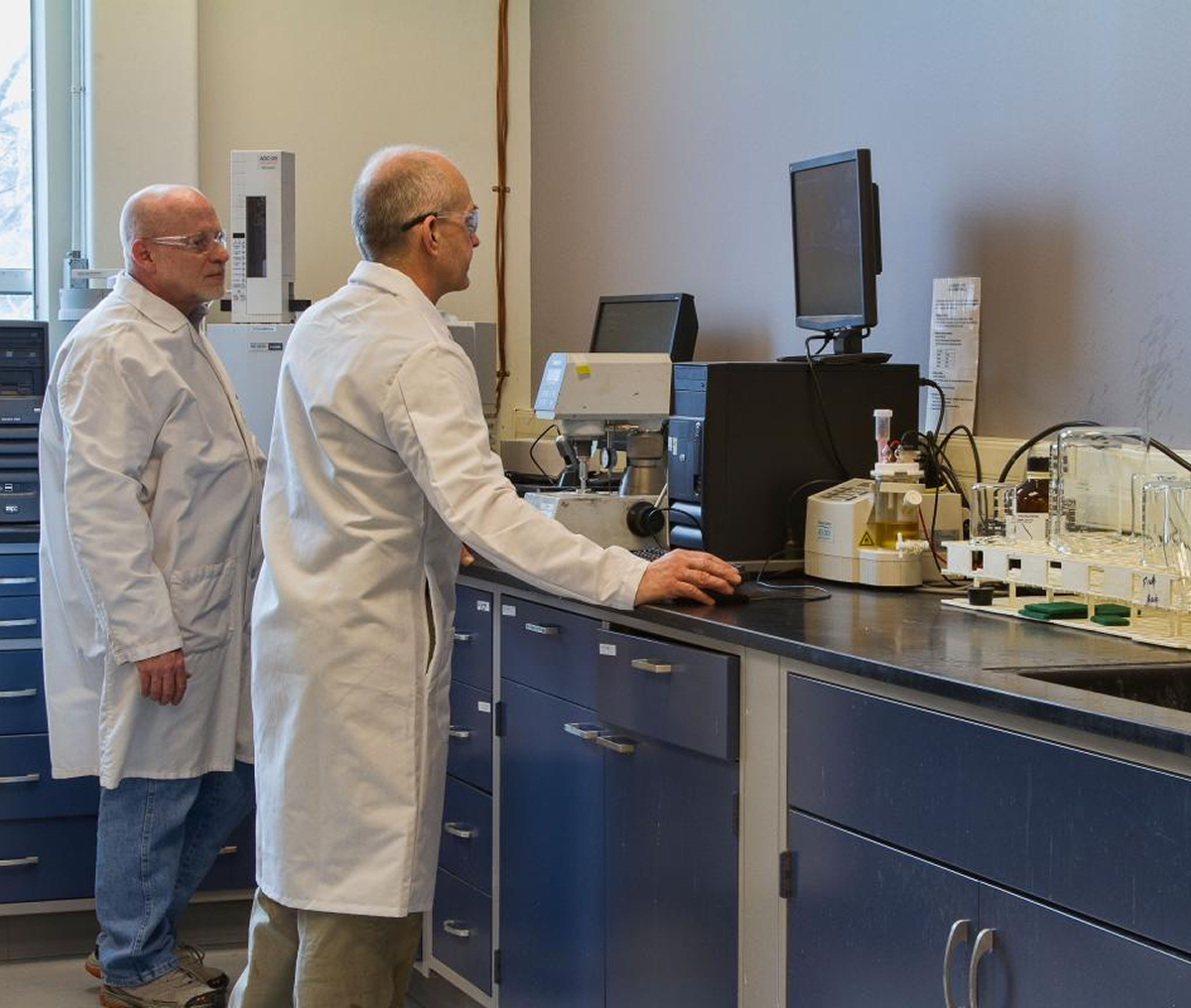 Scientists working in a laboratory